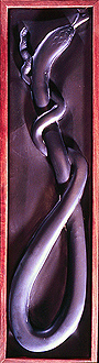 snake carved in slate